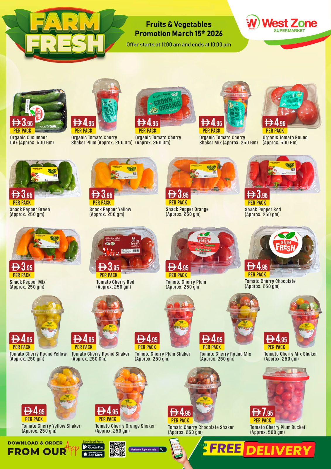 Fruits & Vegetables Promotions March 15th,2026