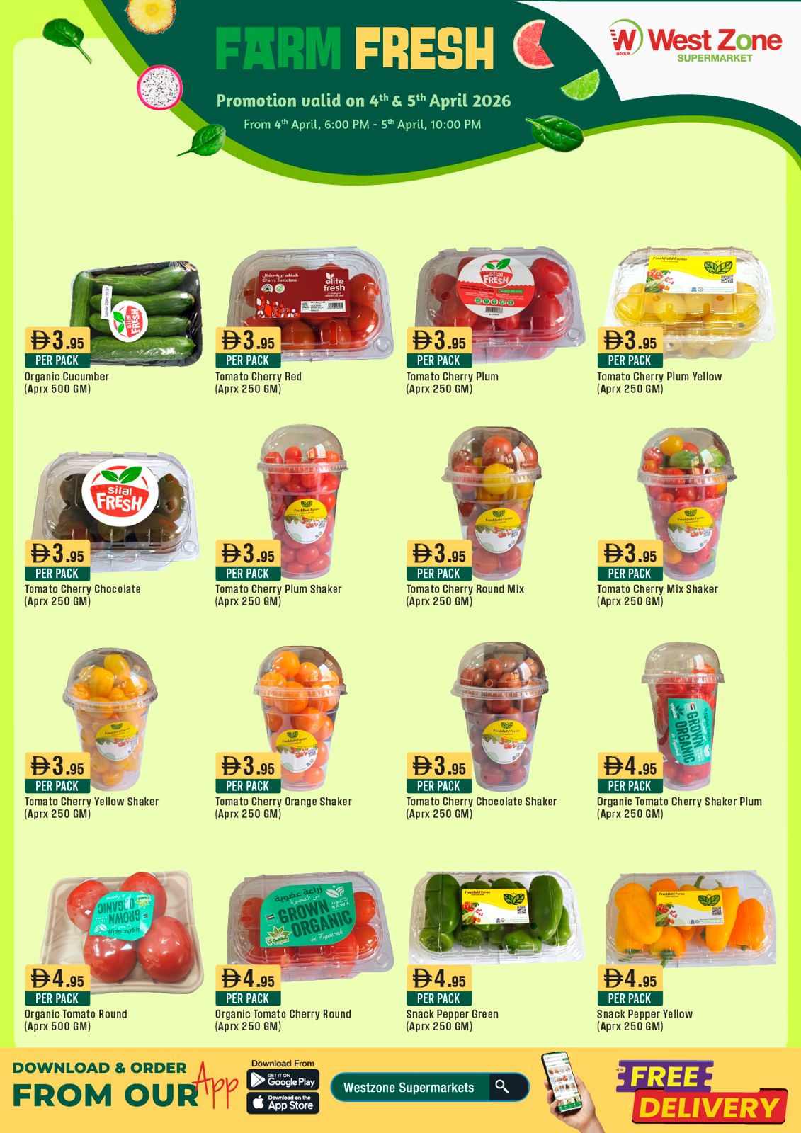 Farm Fresh Promotion valid on 4th & 5th April 2026