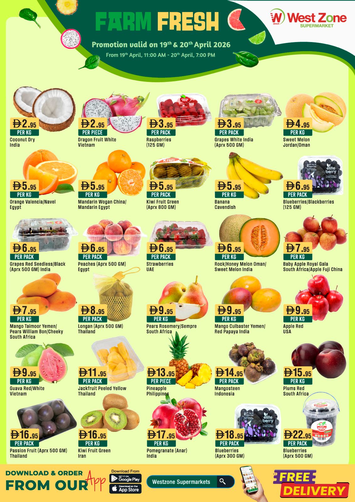 Farm Fresh Promotion Valid 19th & 20th of April 2026