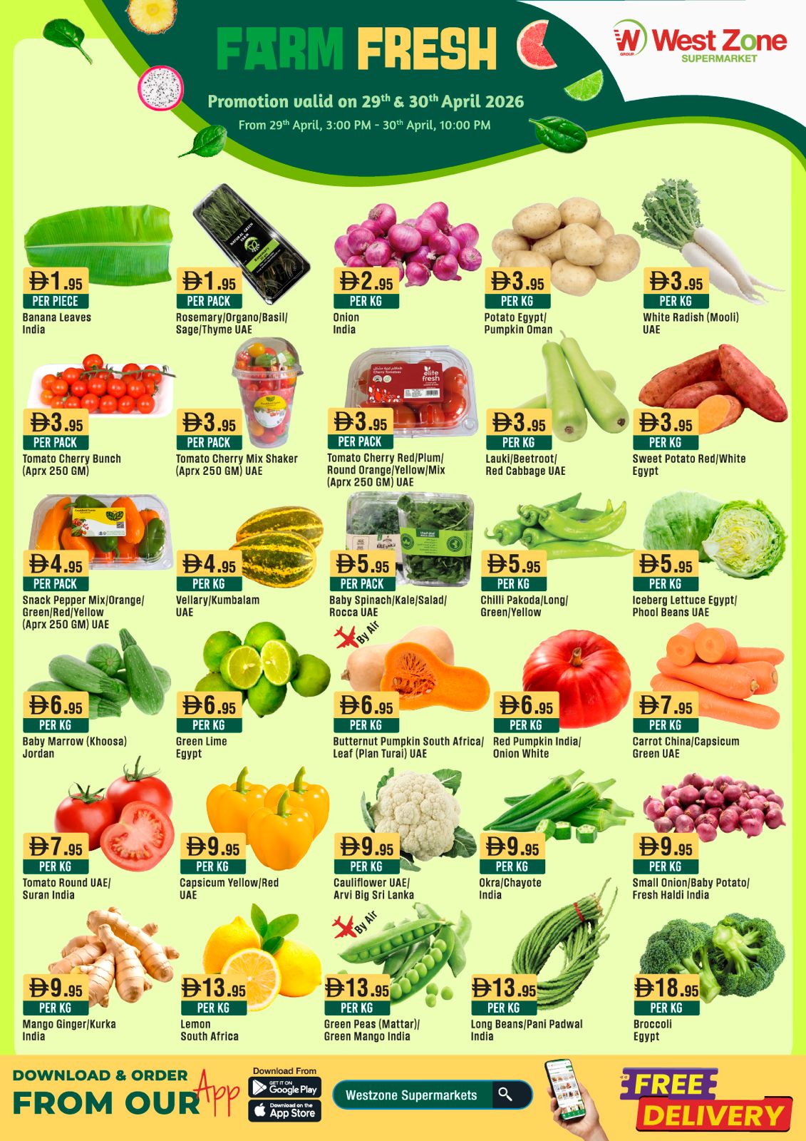 Farm Fresh Promotion Valid 29th & 30th of April 2026