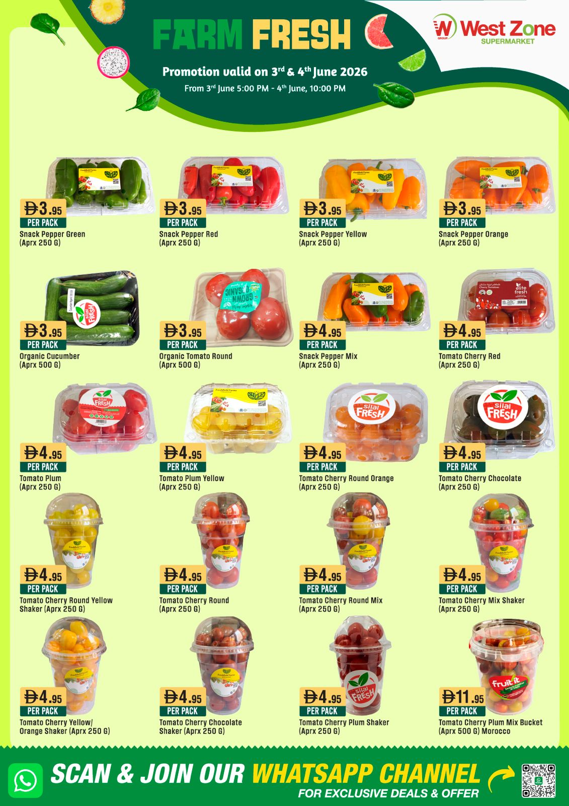 Farm Fresh Promotion valid 3rd and 4th of June 2026