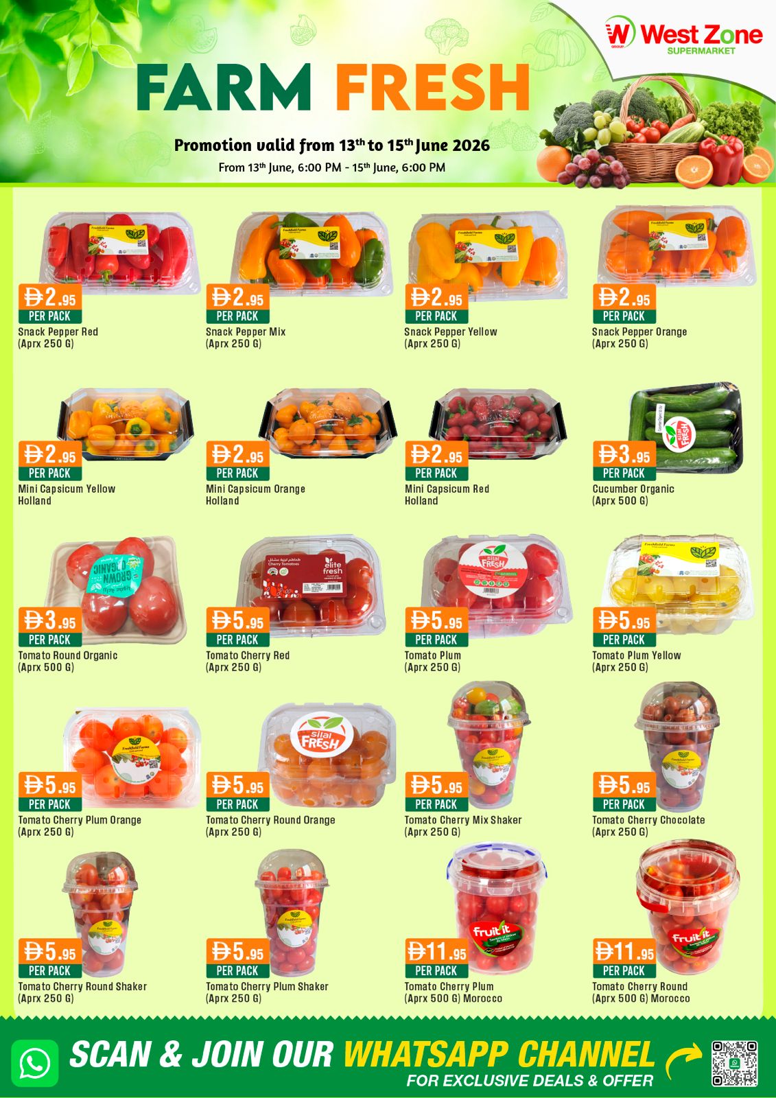 Farm Fresh promotion valid from 13th to 15th June 2026