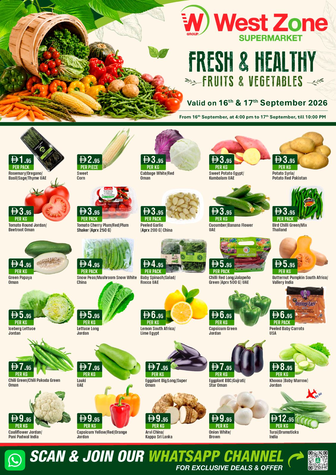Fresh & Healthy Fruits & Vegetables 16th to 17th September 2026