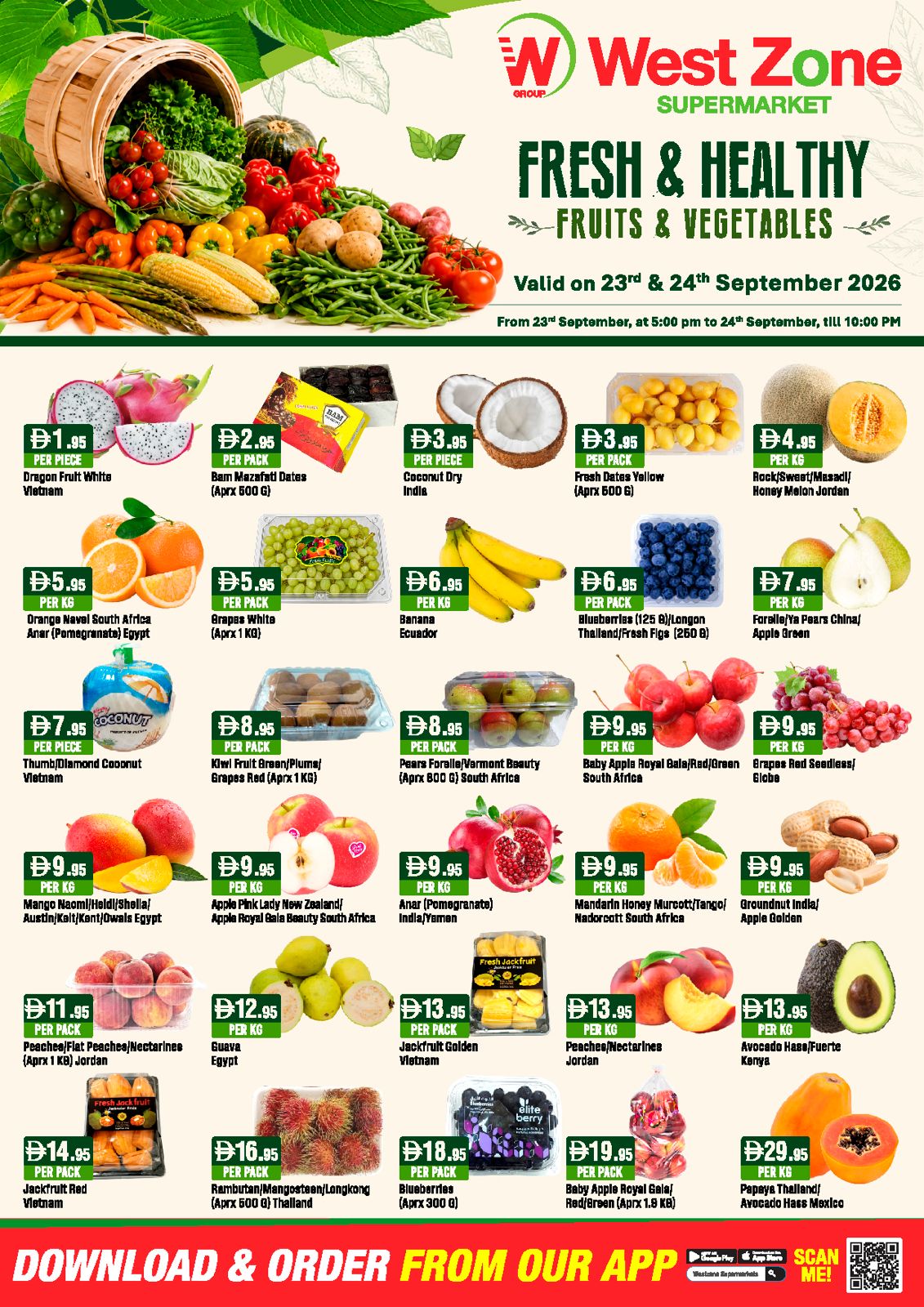 Fresh & Healthy Fruits & Vegetables 23rd to 24th September 2026